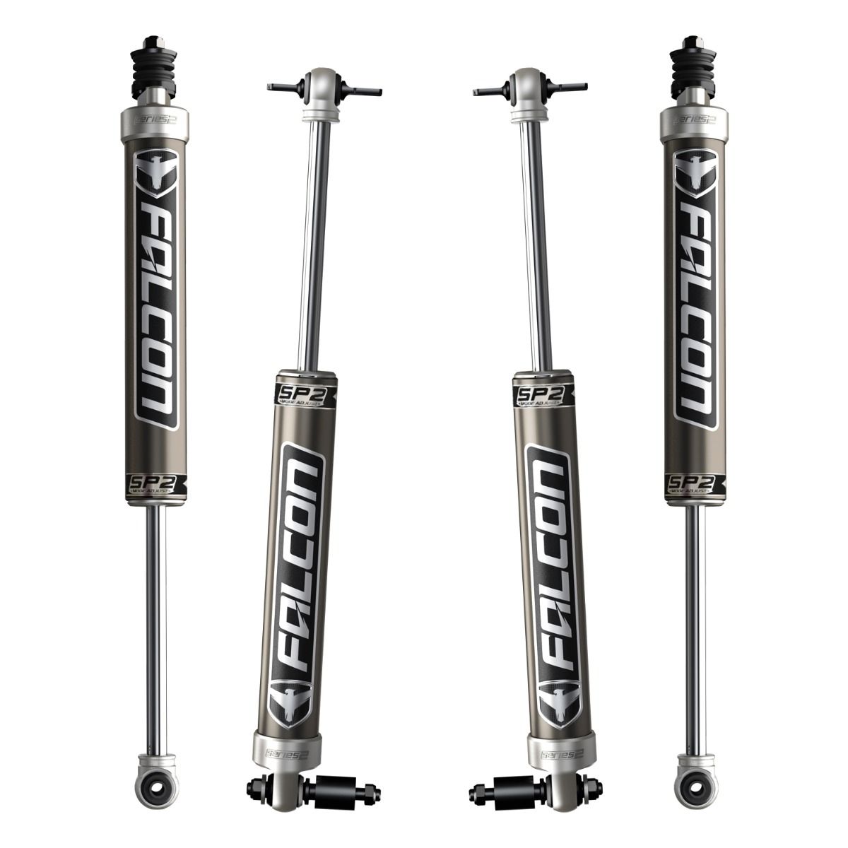 Falcon SP2 2.1 Mode-Adjust Monotube Shocks (1.5" - 2.5” Lift) - All 4 for Wrangler JK JKU 2dr/4dr