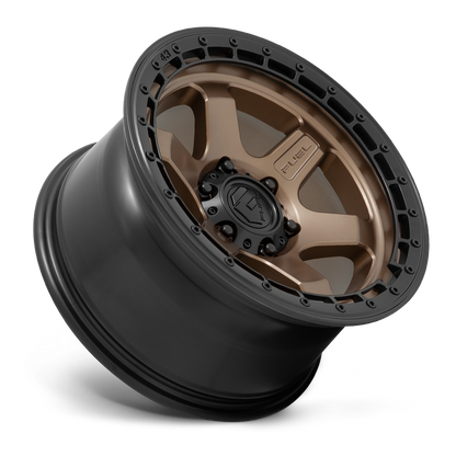 FUEL OFFROAD 'BLOCK' 17" D751 - Matte Bronze with Black Rim 17/9 Rims (set of 5 Jeep 5x127 -12)