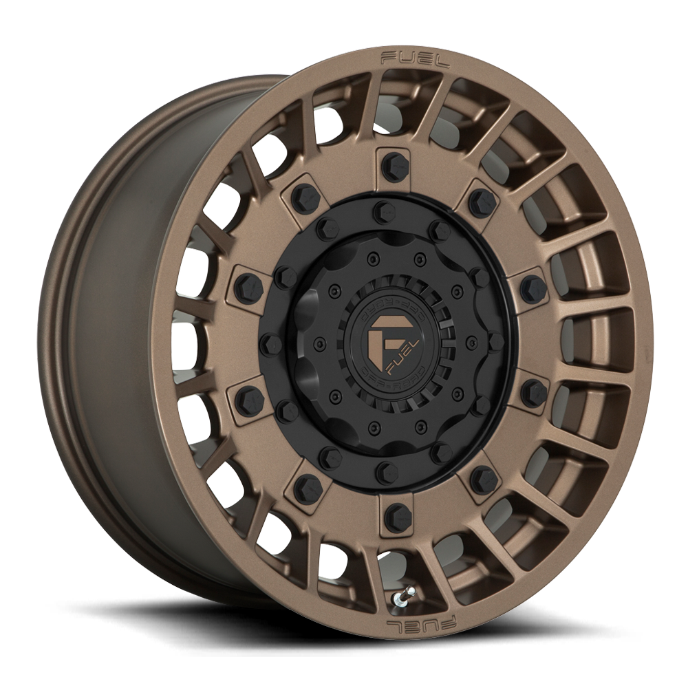 FUEL OFFROAD 'MILITIA' 17" D725 - Bronze with Inner Black Ring (set of 5 Jeep 5x127 / 5x114) -12