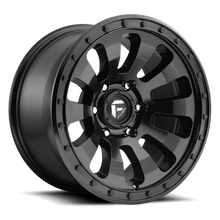 Load image into Gallery viewer, FUEL OFFROAD 'TACTIC' 17" D630- Satin Black 17/9 Rims (set of 5 Jeep 5x127 - 12) JK
