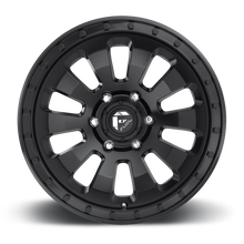 Load image into Gallery viewer, FUEL OFFROAD 'TACTIC' 17" D630- Satin Black 17/9 Rims (set of 5 Jeep 5x127 - 12) JK
