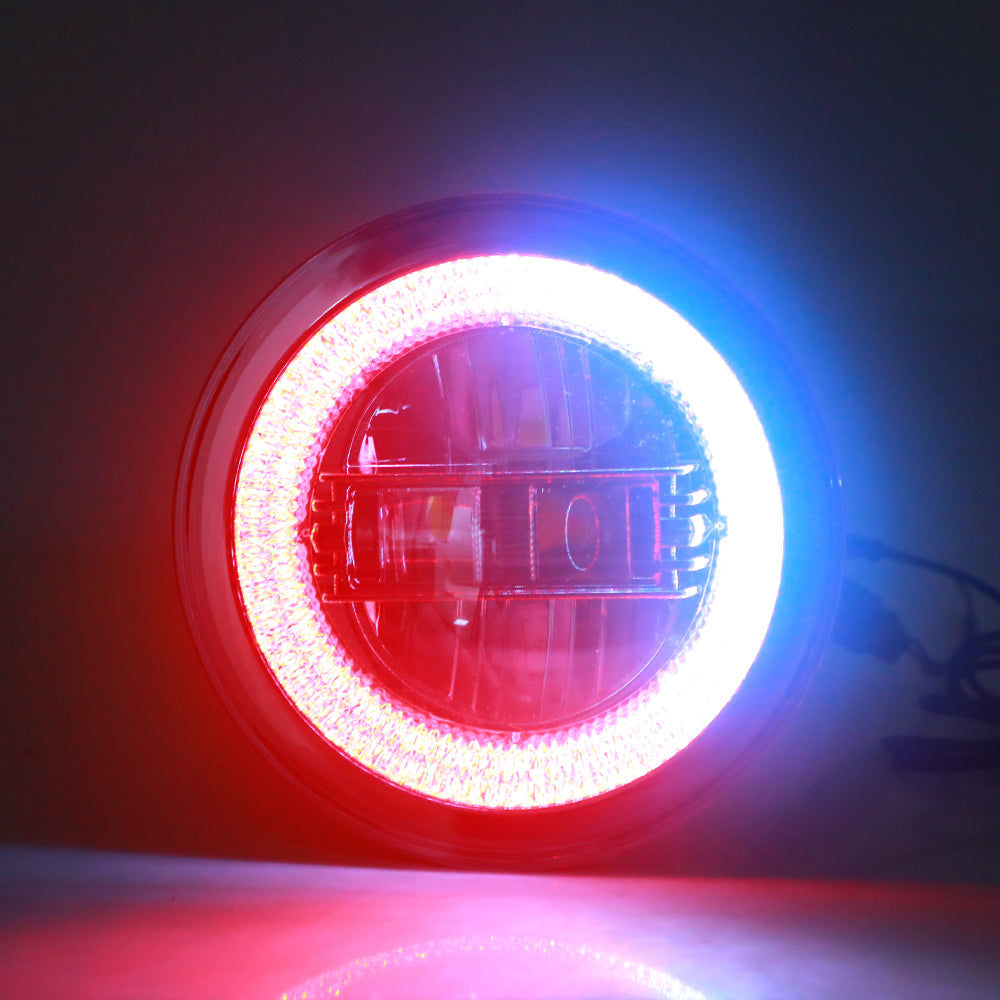 Headlights "9" RGB 'DIAMOND' for Wrangler JL / JLU with DRL (App Controlled) A+ LED