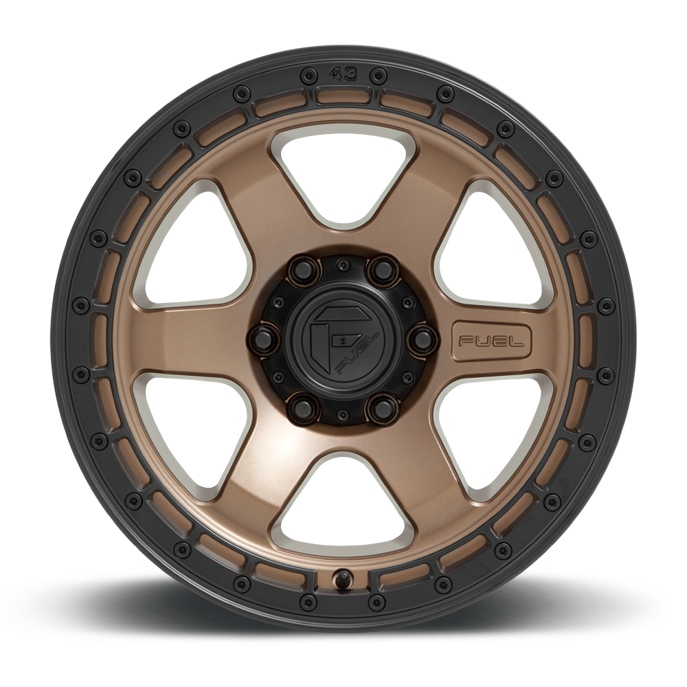 FUEL OFFROAD 'BLOCK' 17" D751 - Matte Bronze with Black Rim 17/9 Rims (set of 5 Jeep 5x127 -12)