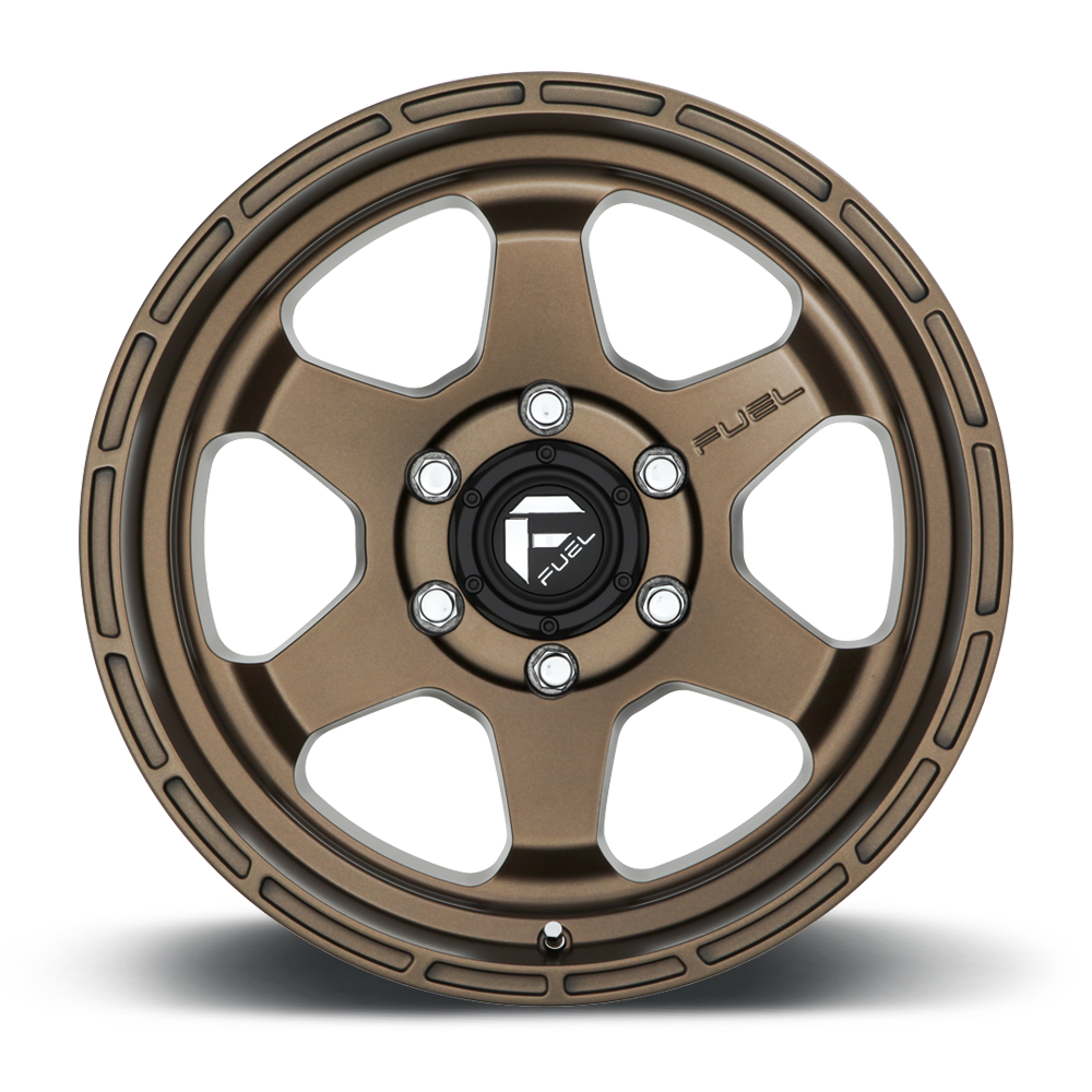 FUEL OFFROAD 'Shok' 17" D666 - Matte Bronze 17" Rims 10J -18 (set of 5 Jeep 5x127)