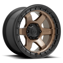 Load image into Gallery viewer, FUEL OFFROAD 'BLOCK' 17" D751 - Matte Bronze with Black Rim 17/9 Rims (set of 5 Jeep 5x127 -12)
