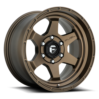 FUEL OFFROAD 'Shok' 17" D666 - Matte Bronze 17" Rims 10J -18 (set of 5 Jeep 5x127)