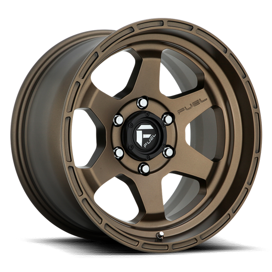 FUEL OFFROAD 'Shok' 17" D666 - Matte Bronze 17" Rims 10J -18 (set of 5 Jeep 5x127)