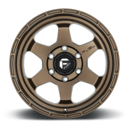 FUEL OFFROAD 'Shok' 17" D666 - Matte Bronze 17" Rims 9J -12 (set of 5 Jeep 5x127)
