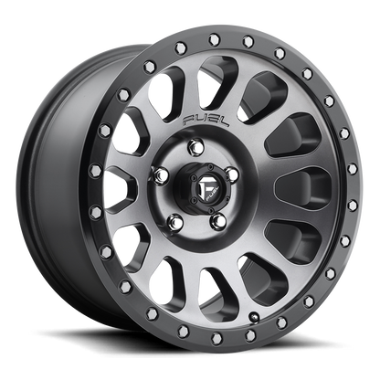 FUEL OFFROAD 'VECTOR' 18" Rims D601 for Land Cruiser - (Anthracite with Black Ring) 9J +20 (set of 5 LC 5x150)