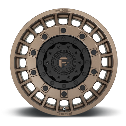 FUEL OFFROAD 'MILITIA' 17" D725 - Bronze with Inner Black Ring (set of 5 Jeep 5x127 / 5x114) -12