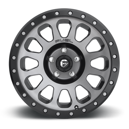 FUEL OFFROAD 'VECTOR' 18" Rims D601 for Land Cruiser - (Anthracite with Black Ring) 9J +20 (set of 5 LC 5x150)